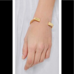 New Giles & Brothers.  Brass stirrup cuff bracelet.